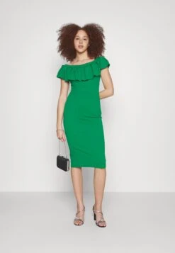 Wal G Himani Frill Neck Midi Dress - Robe En Jersey - Leaf Green 7 Wal G Himani Frill Neck Midi Dress - Robe En Jersey - Leaf Green -Wal Mode Promos Soldes Boutique ab50d5cf4b784e96b27aaa9170a99284