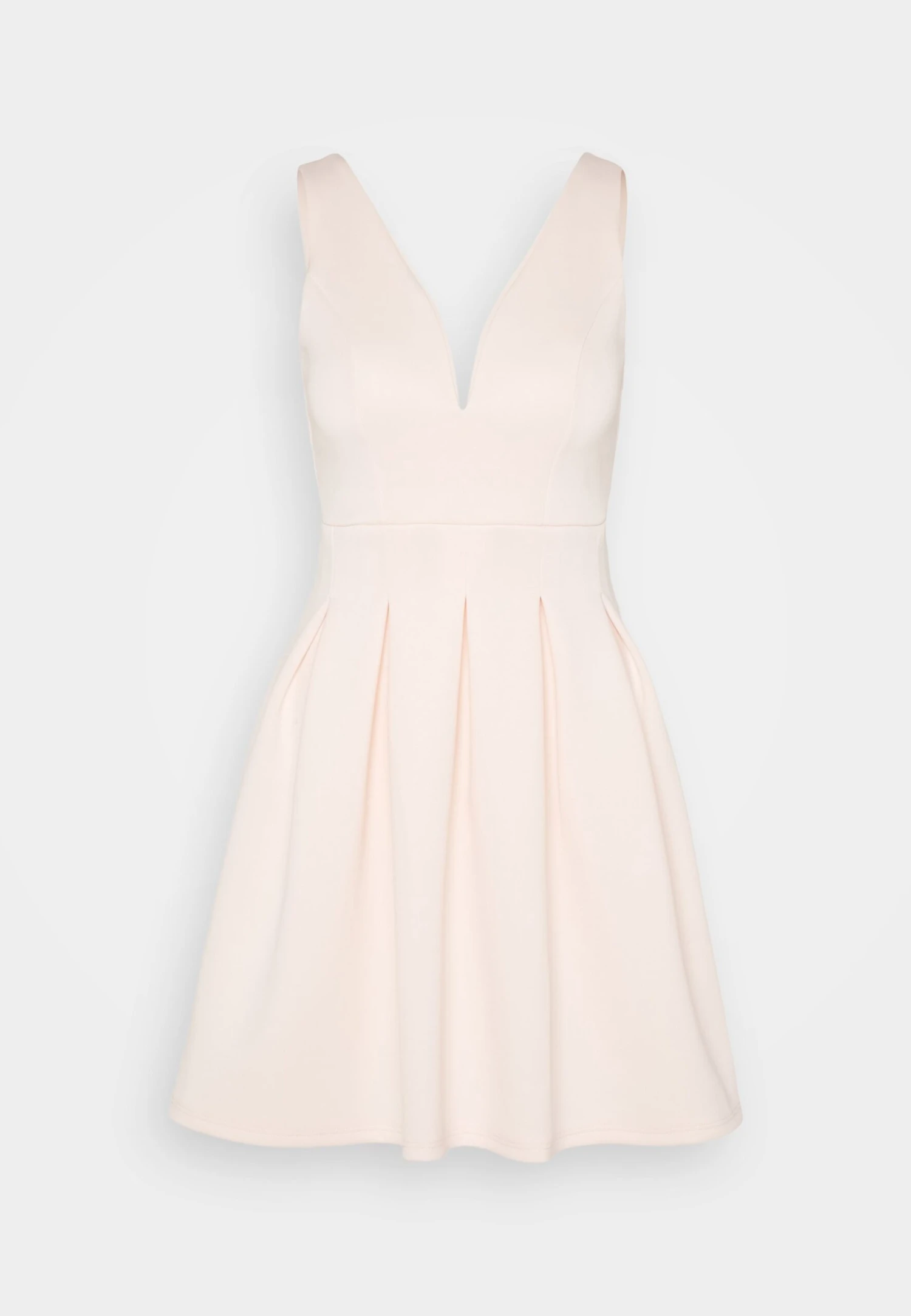 Wal G Wedding Lila V Neck Skater - Robe De Soirée - Peach 5 Wal G Wedding Lila V Neck Skater - Robe De Soirée - Peach – Image 5