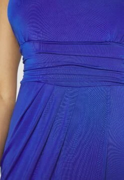 Wal G Party Bina One Shoulder Midi - Robe En Jersey - Electric Blue -Wal Mode Promos Soldes Boutique af87ea7926e5491dad70003bf8e8bbc2