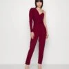 Wal G Ciaramin One Sleeve Jumpsuit - Combinaison - Berry Wine