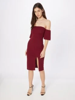 Wal G Mini-robes Robe CYLON Femme Rouge Carmin -Wal Mode Promos Soldes Boutique b06354f9f3124568e0f29b72562f39ce