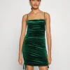 Wal G Ally Rouched Mini Dress - Robe De Soirée - Emerald Green