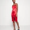 Wal G Ray Strap Midi Dress - Robe De Soirée - Red