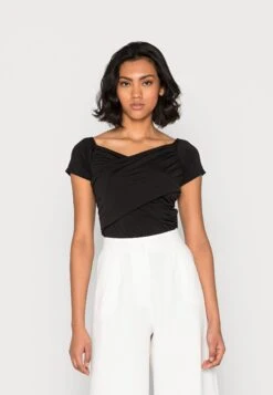 Wal G Hallieoff The Shoulder Body Suit - T-Shirt Basique - Black