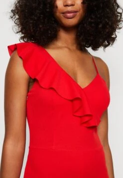 Wal G Layla Ruffle Neck - Combinaison - Red -Wal Mode Promos Soldes Boutique b40e64f28be9484aa7303840299bc38b