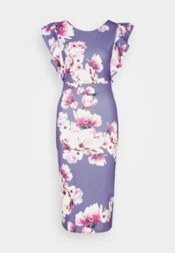 Wal G Diana Ruffle Sleeve Midi Dress - Robe En Jersey - Purple 10 Wal G Diana Ruffle Sleeve Midi Dress - Robe En Jersey - Purple -Wal Mode Promos Soldes Boutique b51a1300633e4317b5e97165d99c31c2