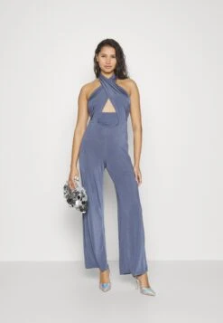 Wal G Party Jojo Halter - Combinaison - Denim Blue -Wal Mode Promos Soldes Boutique b6d5f6b035d943a1a6c1e108cff594fb