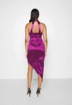 Wal G Lenny Cross Neck Midi - Robe De Soirée - Plum -Wal Mode Promos Soldes Boutique b7b3d700d213454592d3c1b5b7ba0322