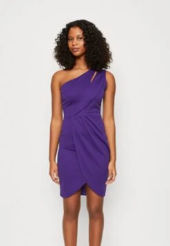 Wal G Mica Cut Out Mini - Robe De Soirée - Purple