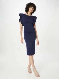 Wal G Robes Fourreaux Robe Fourreau HOPE Femme Bleu Marine -Wal Mode Promos Soldes Boutique b8e950c82ff51ec6f18145ed74ae2a79