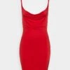 Wal G Tanya Cowl Mini Dress - Robe De Soirée - Red