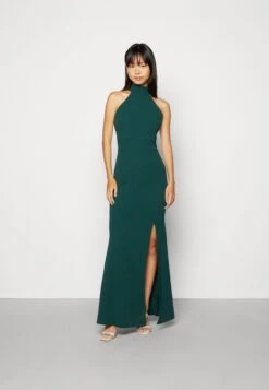 Wal G Sara Halter Neck Maxi Dress - Robe De Cocktail - Forest Green