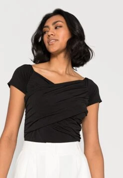 Wal G Hallieoff The Shoulder Body Suit - T-Shirt Basique - Black -Wal Mode Promos Soldes Boutique bc3b0ecb8a464f1f810c050a5f0623a3