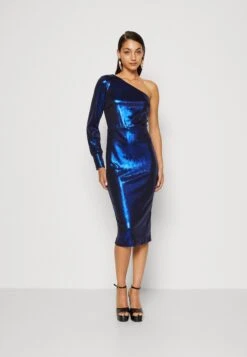 Wal G Hali One Sleeve Midi - Robe De Soirée - Electric Blue