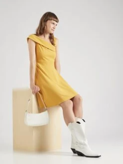 Wal G Robes De Cocktail Robe De Cocktail NOELLE Femme Jaune -Wal Mode Promos Soldes Boutique bf8eab6ac05f3b82fff13ba9c568ba6c