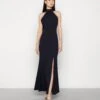Wal G Halter Neck Maxi Dress - Robe De Cocktail - Navy Blue
