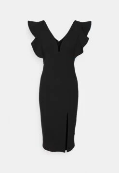 Wal G V Neck Ruffle Sleeve Midi Dress - Robe De Soirée - Black/Royal Blue 10 Wal G V Neck Ruffle Sleeve Midi Dress - Robe De Soirée - Black/Royal Blue -Wal Mode Promos Soldes Boutique c13e82011c7b46809bd01ef3afb0853a