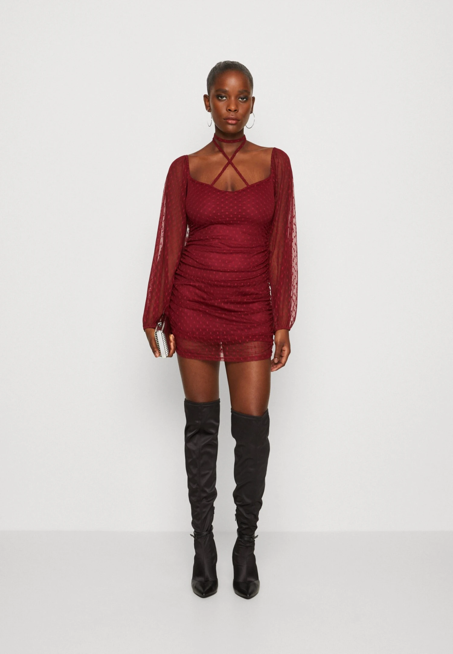 Wal G Raja Mini - Robe De Soirée - Wine 2 Wal G Raja Mini - Robe De Soirée - Wine – Image 2
