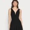 Wal G Pleated Fit And Flare - Robe De Soirée - Black