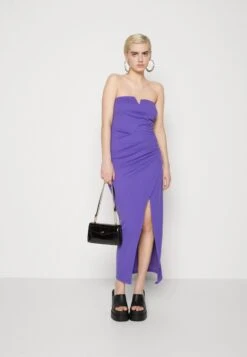 Wal G Gina V Neck Maxi - Robe En Jersey - Purple -Wal Mode Promos Soldes Boutique c9e2276cab92472b87951fbabba5da5d