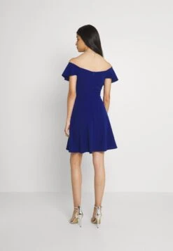 Wal G Stacey Skater Dress - Robe De Soirée - Electric Blue -Wal Mode Promos Soldes Boutique ca299b086577445f940bbf63509f7fe7