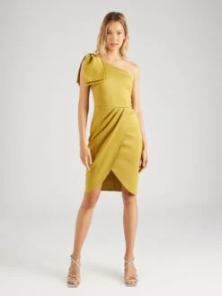 Wal G Robes De Cocktail Robe De Cocktail TAMMY Femme Jaune -Wal Mode Promos Soldes Boutique cbe4435460b7fb57348f5bdc1689eeca