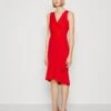 Wal G Sally Wrap Midi Dress - Robe En Jersey - Red
