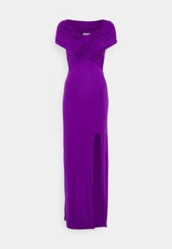 Wal G Wedding Odette Off Shoulder Maxi - Robe De Cocktail - Purple -Wal Mode Promos Soldes Boutique cf259137cefb4754b21d00e817bb7c5d