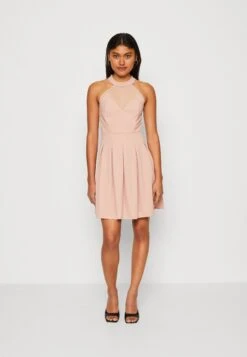 Wal G Bernice Skater Dress - Robe En Jersey - Blush Pink