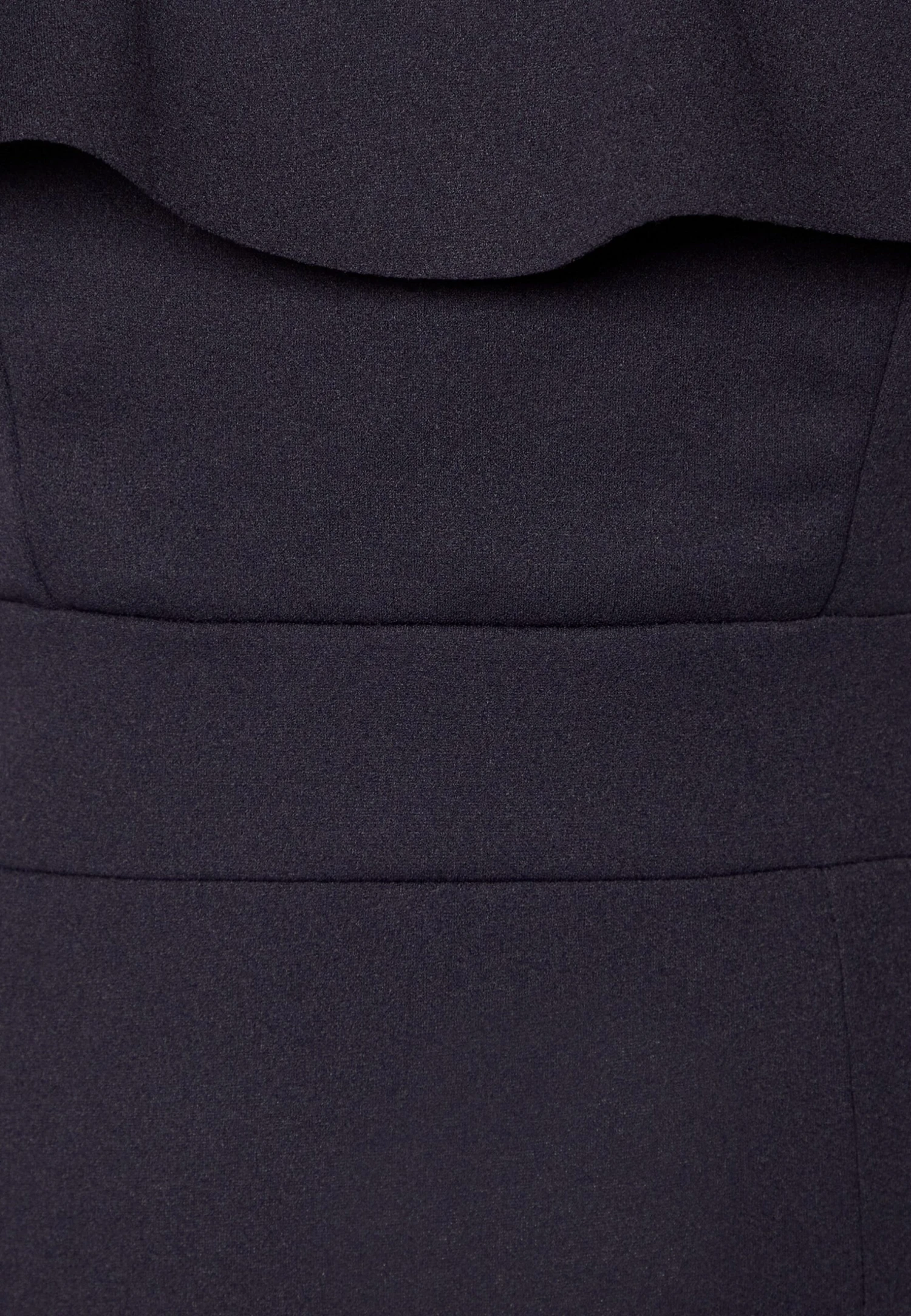 Camille Ruffle Midi - Robe De Soirée - Navy Blue 3 Camille Ruffle Midi - Robe De Soirée - Navy Blue – Image 3