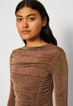 Wal G Ben Rouched Mini - Robe En Jersey - Chocolate -Wal Mode Promos Soldes Boutique dab108aec07b4e8495f6997bed4fe599