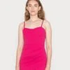 Wal G Isabel Rouched Dress - Robe En Jersey - Fushia