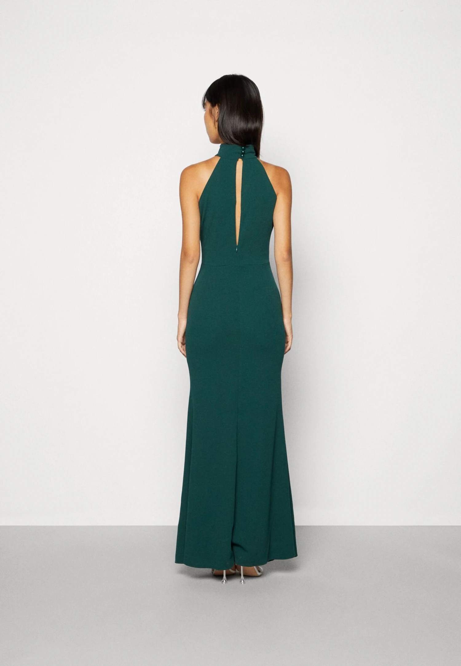 Wal G Sara Halter Neck Maxi Dress - Robe De Cocktail - Forest Green 3 Wal G Sara Halter Neck Maxi Dress - Robe De Cocktail - Forest Green – Image 3