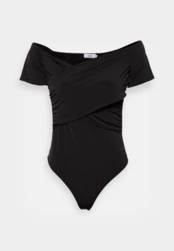 Wal G Hallieoff The Shoulder Body Suit - T-Shirt Basique - Black -Wal Mode Promos Soldes Boutique e81c2b8606884ee597b998eb7cf5c2e4