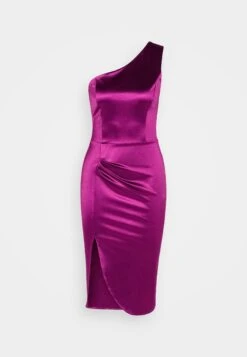 Wal G Niomi One Shoulder Midi - Robe De Soirée - Magenta -Wal Mode Promos Soldes Boutique e8e821f33f324e19b6f957f7e7a8971b