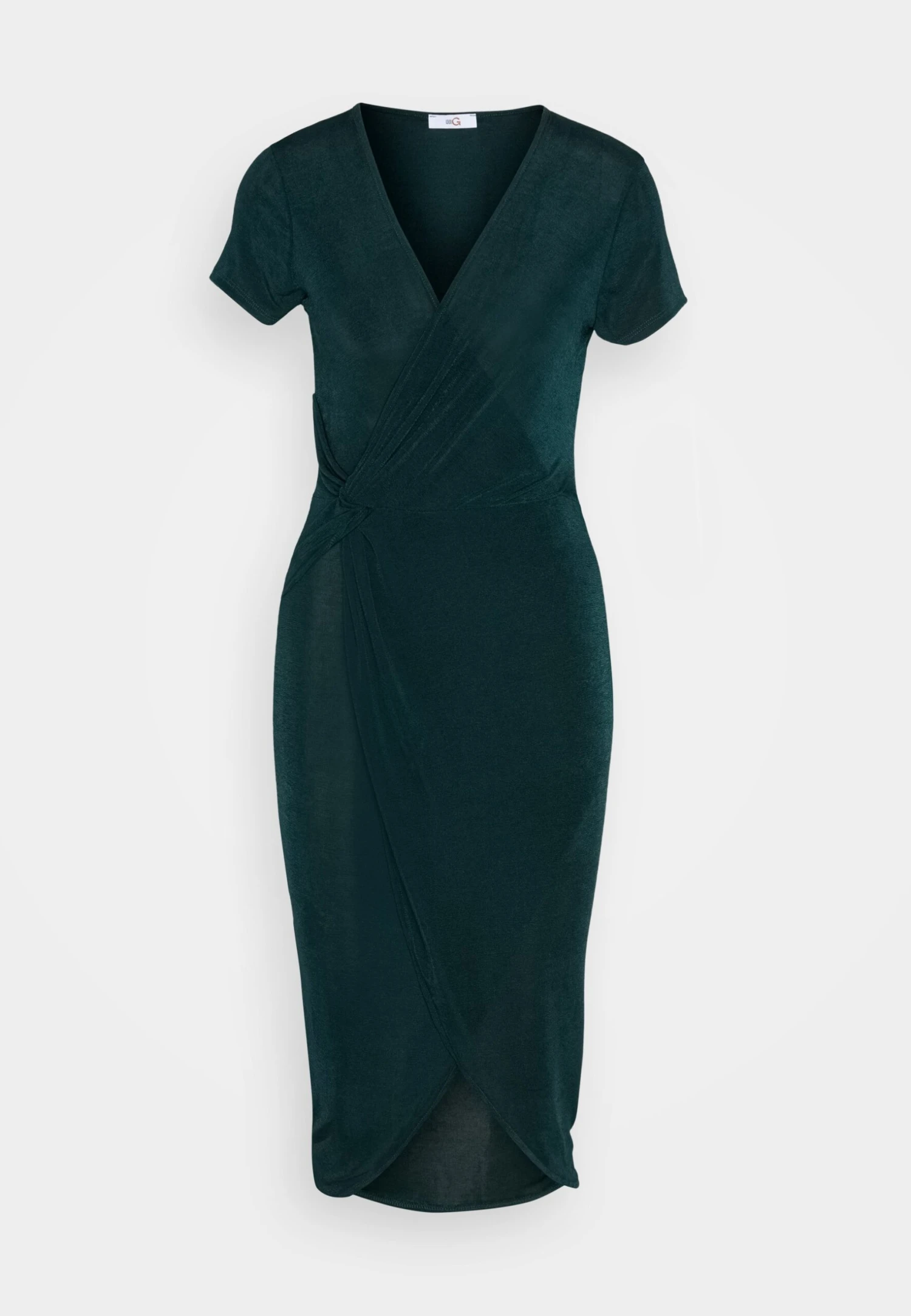 Wal G Wrap Midi Dress - Robe Pull - Forest Green 5 Wal G Wrap Midi Dress - Robe Pull - Forest Green – Image 5