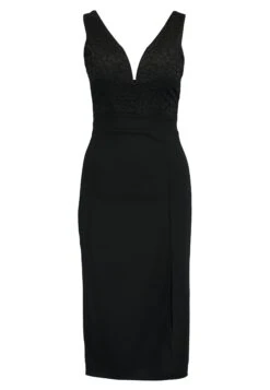 Wal G V Neck Midi Dress - Robe Fourreau - Black 8 Wal G V Neck Midi Dress - Robe Fourreau - Black -Wal Mode Promos Soldes Boutique eaf5108a58c54a04ab29354cd54ab617