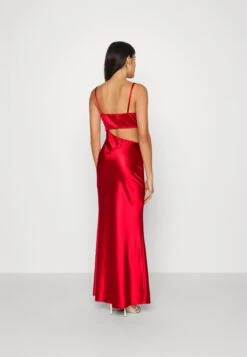 Wal G Sharara Cut Out Dress - Robe De Soirée - Red -Wal Mode Promos Soldes Boutique eb524fe84dd54c69a79fb90c3dc131d6