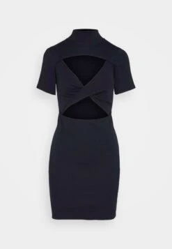 Wal G Willow Cut Out Mini - Robe En Jersey - Navy Blue -Wal Mode Promos Soldes Boutique ed9ed56949e54370867629c437f28b40