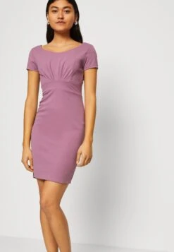 Wal G Gary Bodycon Dress - Robe En Jersey - Mauve Pink -Wal Mode Promos Soldes Boutique ee2b7619a65148dbb39b1de212346969