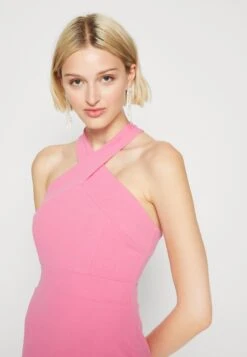 Wal G Indy Cross Neck Maxi - Robe En Jersey - Rose Pink -Wal Mode Promos Soldes Boutique efb4f8615cd04f5f915ef0c78000cd5a