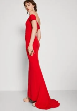 Wal G Rish Off Shoulder Maxi - Robe En Jersey - Red -Wal Mode Promos Soldes Boutique f5e1e1fba3094c6bb23c361699b9c81d