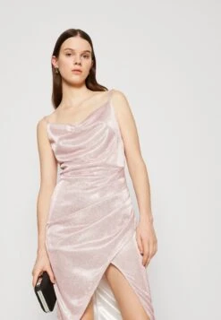 Wal G Party Hallis Shimmer Midi - Robe De Soirée - Pink -Wal Mode Promos Soldes Boutique f7f664482b9e4ed1b376bbdec9fbccd6