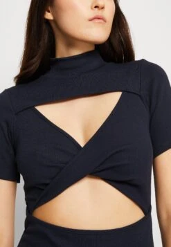 Wal G Willow Cut Out Mini - Robe En Jersey - Navy Blue -Wal Mode Promos Soldes Boutique f7f8c5acd70c4660b0898328febcdd3f