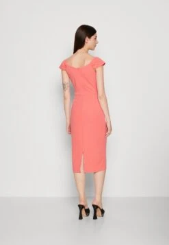 Wal G Saira Midi - Robe Fourreau - Coral -Wal Mode Promos Soldes Boutique f81a941d0db64238a6c9bb6e09d2f886