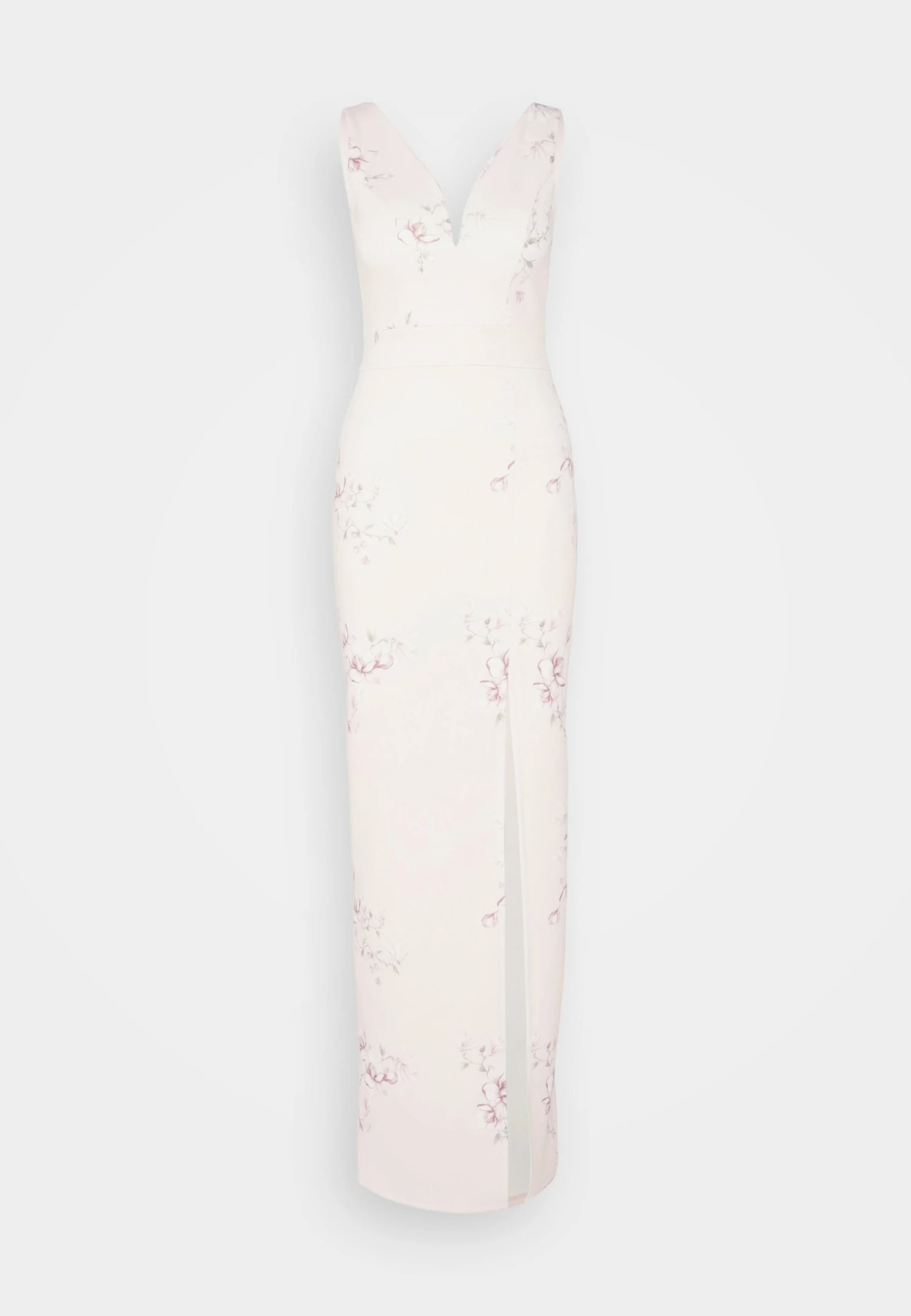 Wal G Wedding Dolly V Neck Print Maxi - Robe En Jersey - Apricot/Multi-Coloured 5 Wal G Wedding Dolly V Neck Print Maxi - Robe En Jersey - Apricot/Multi-Coloured – Image 5