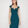 Wal G Nora Midi Dress - Robe En Jersey - Dark Teal Blue